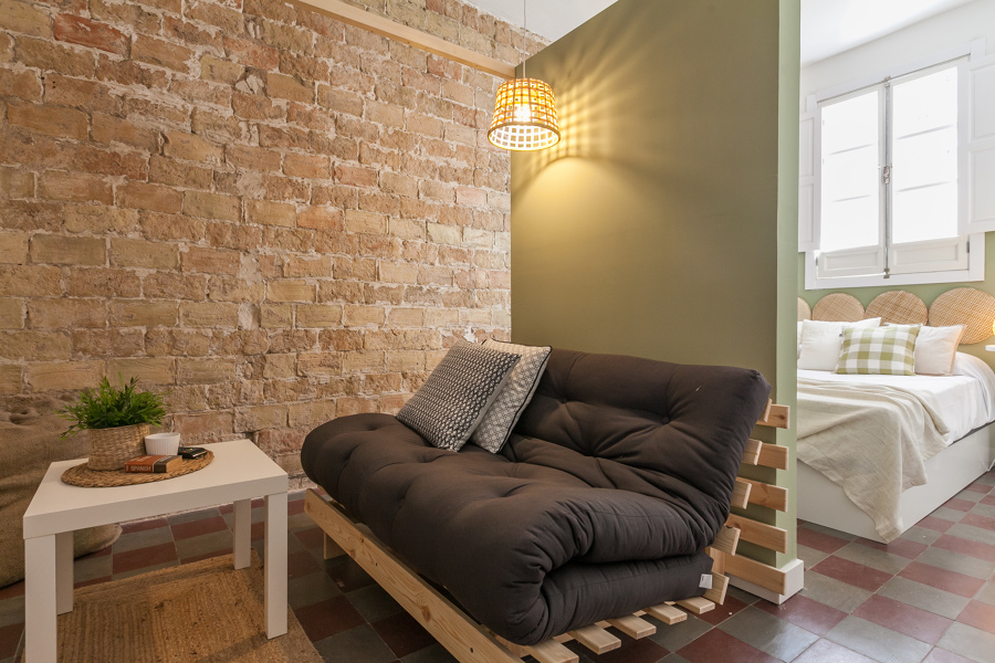 Suite con espacio de sofá cama independizado