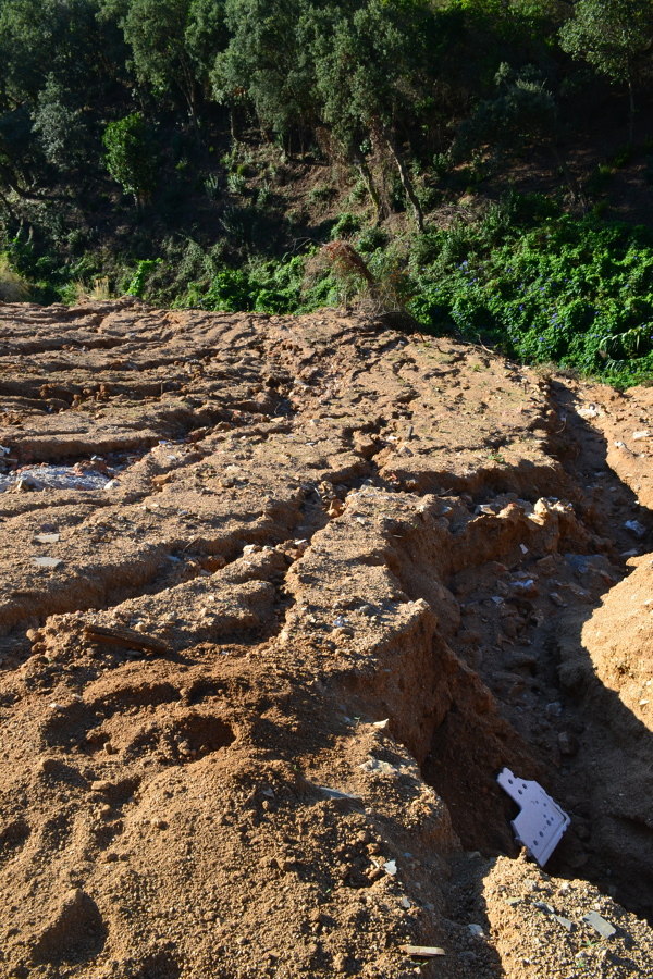 Surcos provocados por erosión