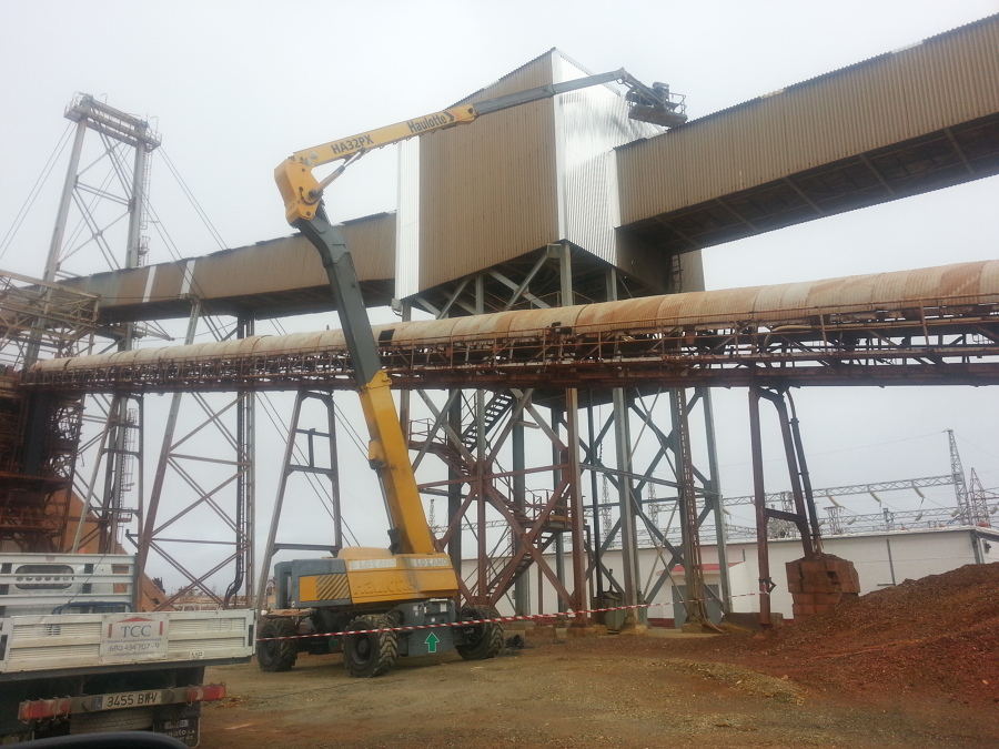 Sustitucion de cerramientos y cubiertas cintas transportadoras y edificios de transferencia