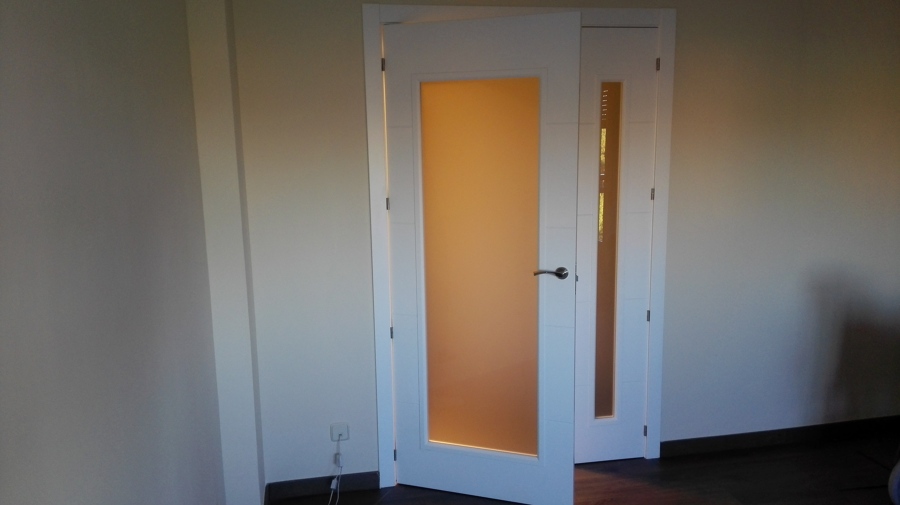 Sustitución puertas. Salón