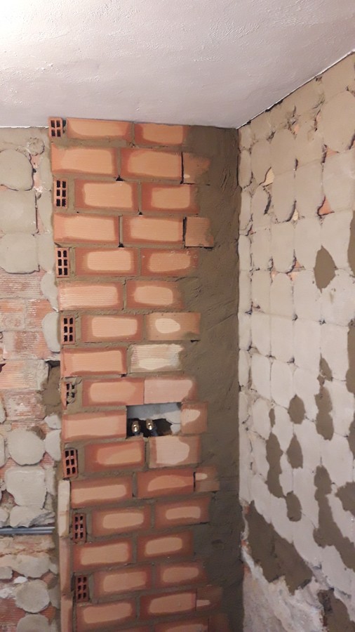 Tabique nuevo para ducha