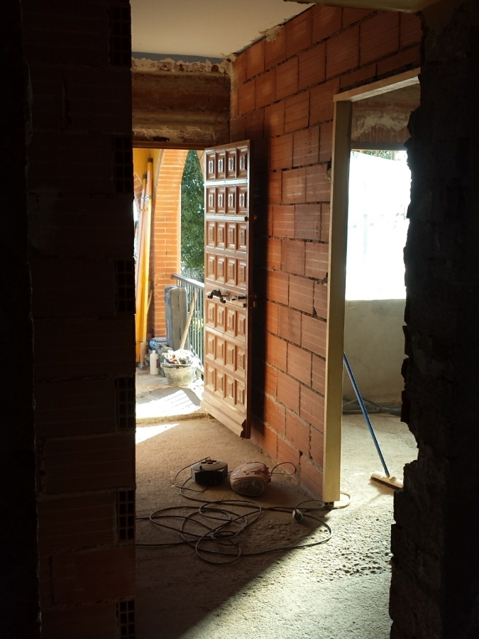 tabiqueria en la entrada