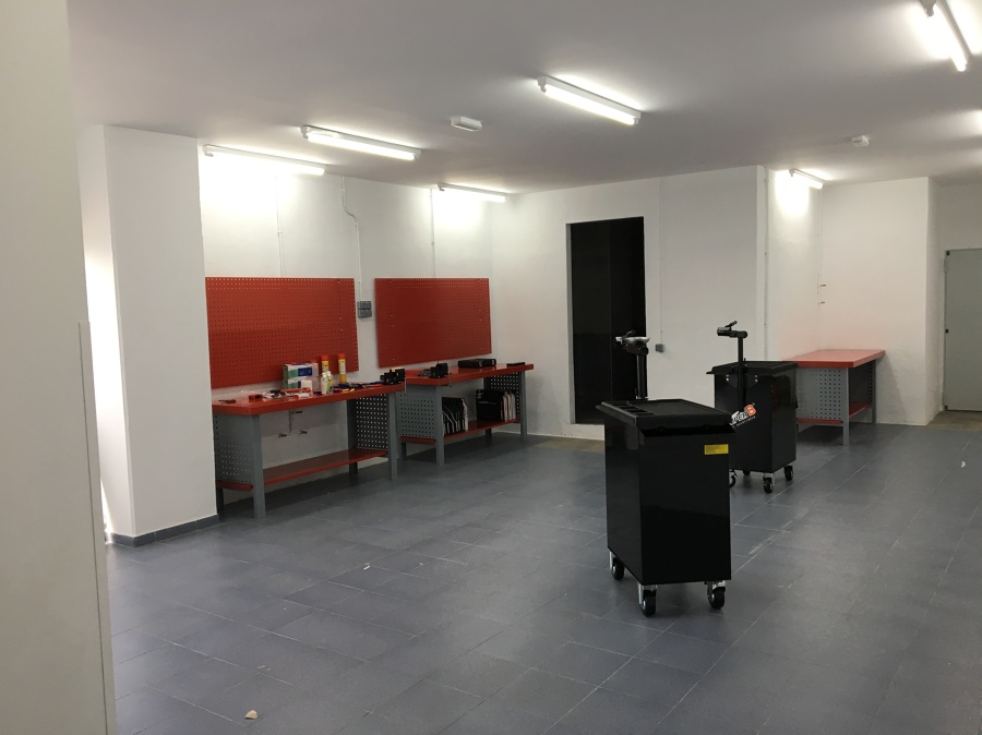 Taller de tienda de bicicletas acabada