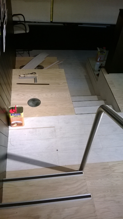 tarima de chapa natural de roble