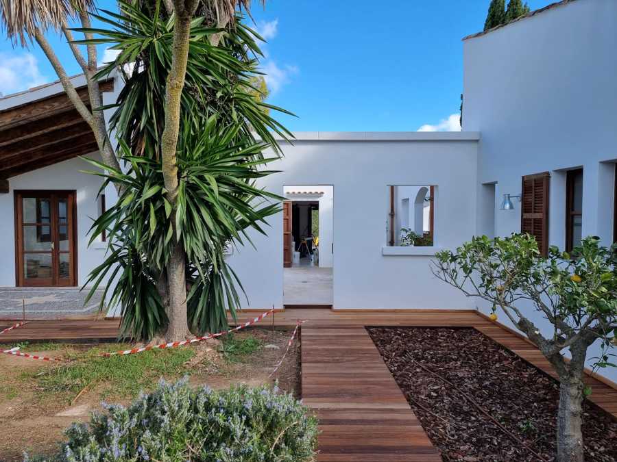 Tarima exterior de iroko