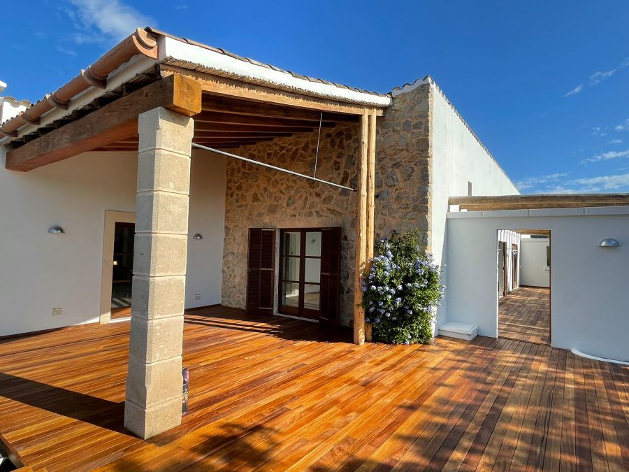 Tarima exterior de iroko