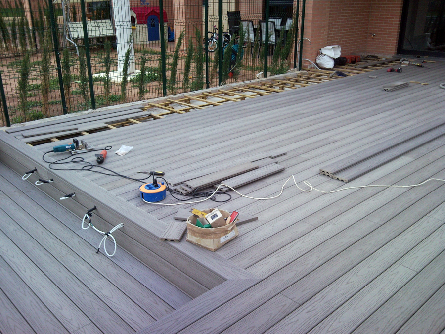 TARIMA EXTERIOR FIBERON PROFESSIONAL GRIS