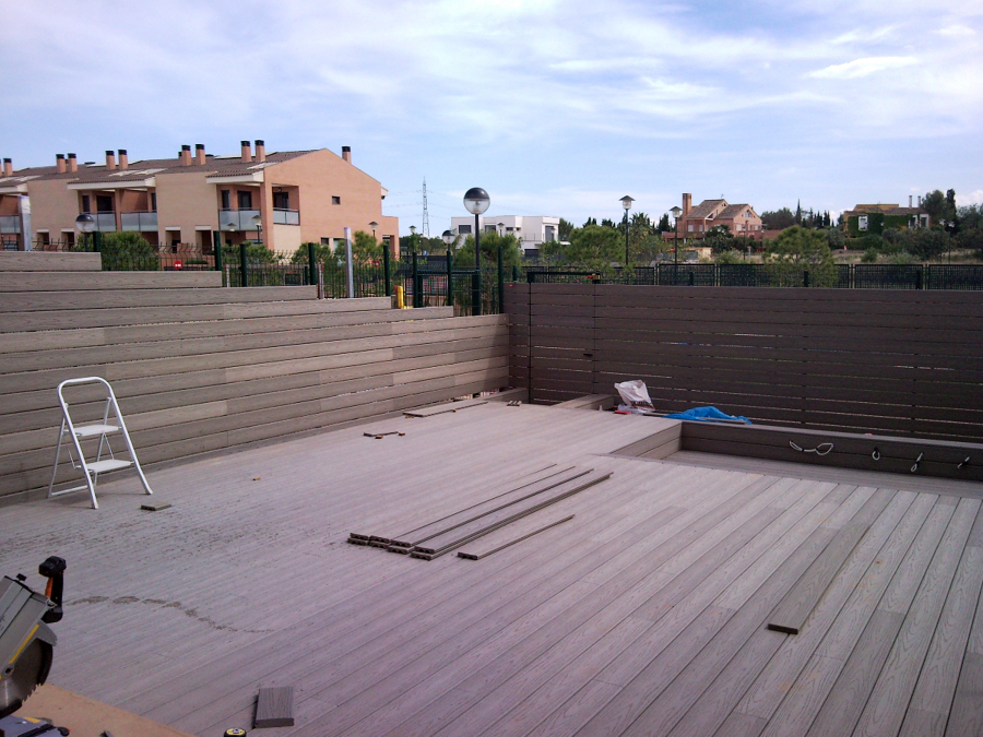 TARIMA EXTERIOR FIBERON PROFESSIONAL GRIS