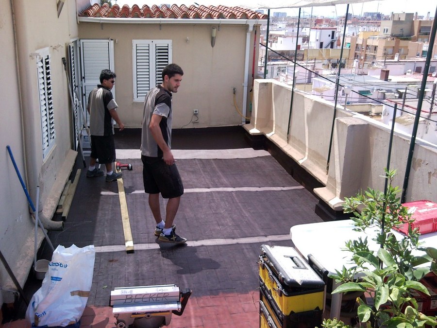 TARIMA EXTERIOR IPE EN ÁTICO