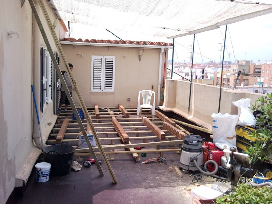 TARIMA EXTERIOR IPE EN ÁTICO