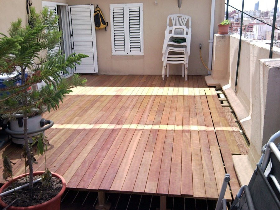 TARIMA EXTERIOR IPE EN ÁTICO