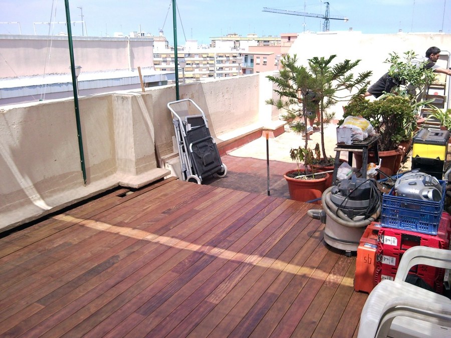 TARIMA EXTERIOR IPE EN ÁTICO