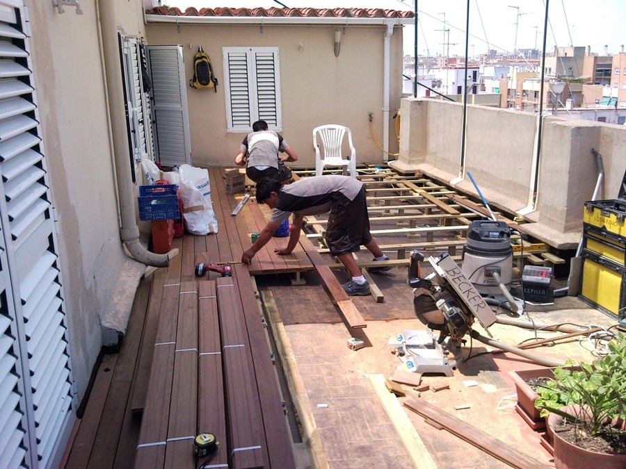 TARIMA EXTERIOR IPE EN ÁTICO