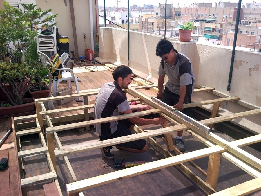 TARIMA EXTERIOR IPE EN ÁTICO