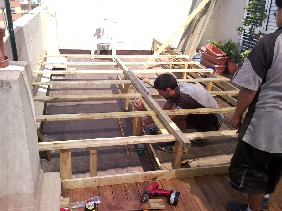 TARIMA EXTERIOR IPE EN ÁTICO