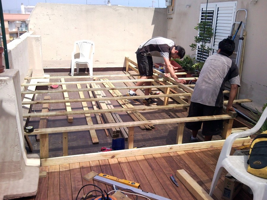 TARIMA EXTERIOR IPE EN ÁTICO