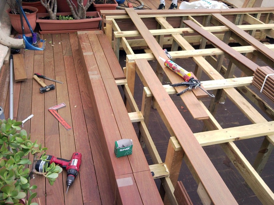 TARIMA EXTERIOR IPE EN ÁTICO