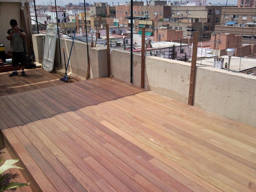 TARIMA EXTERIOR IPE EN ÁTICO