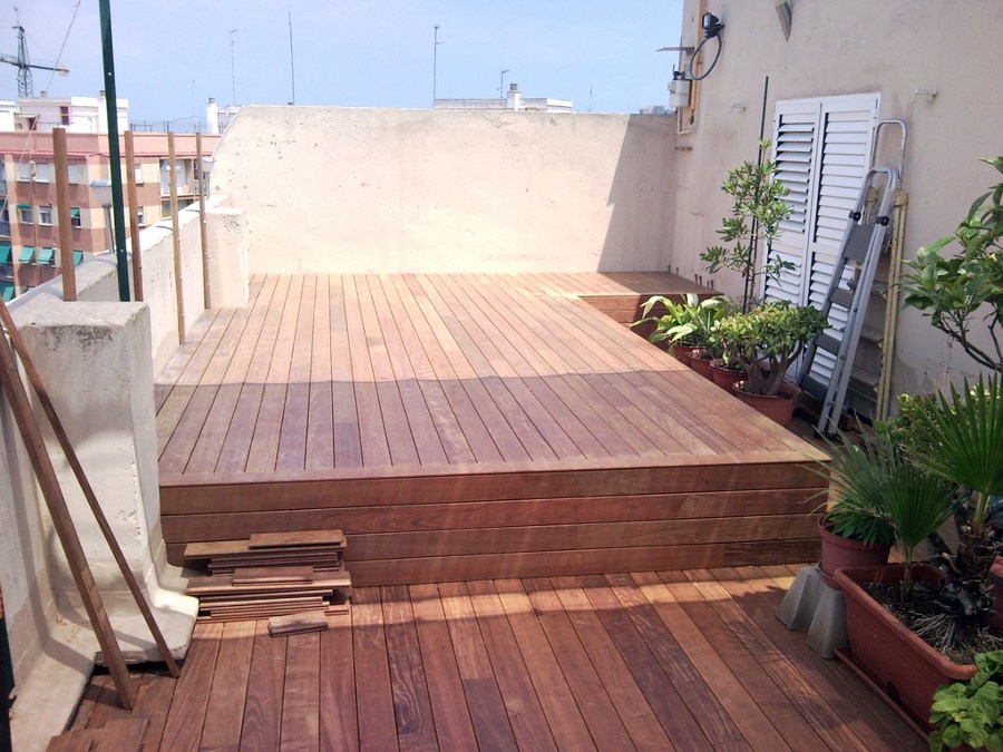 TARIMA EXTERIOR IPE EN ÁTICO