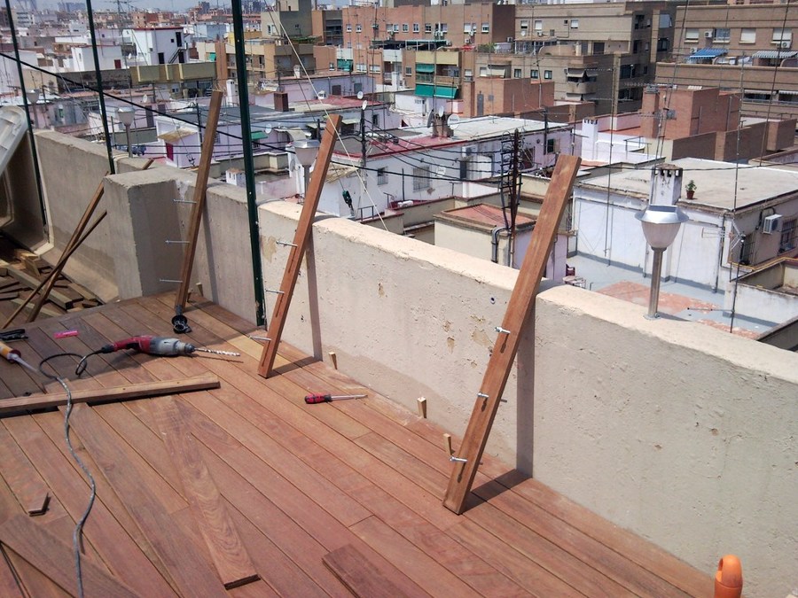 TARIMA EXTERIOR IPE EN ÁTICO