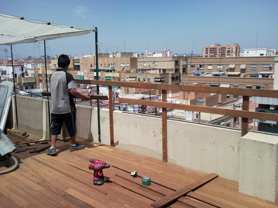 TARIMA EXTERIOR IPE EN ÁTICO