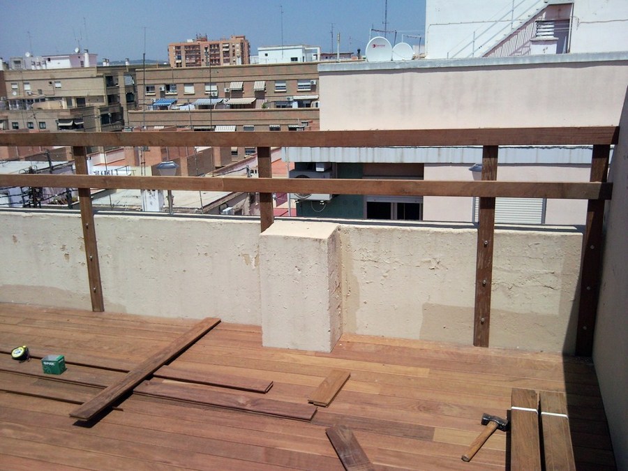 TARIMA EXTERIOR IPE EN ÁTICO