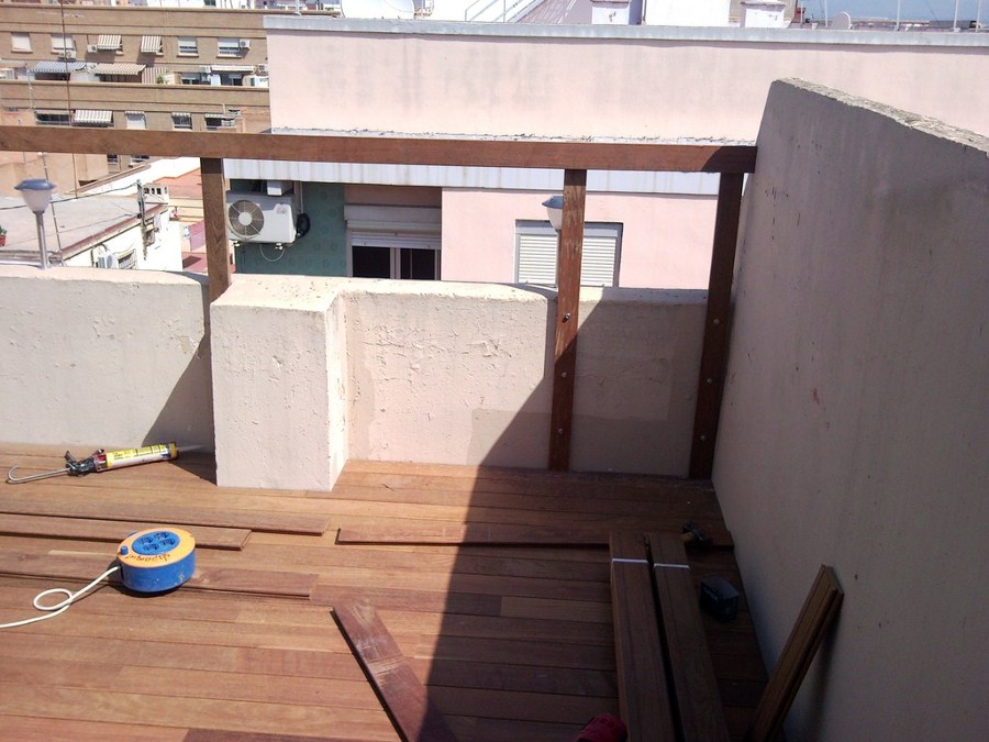 TARIMA EXTERIOR IPE EN ÁTICO