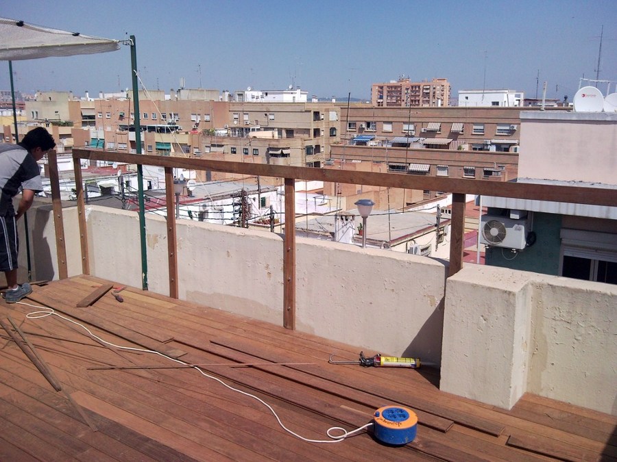 TARIMA EXTERIOR IPE EN ÁTICO