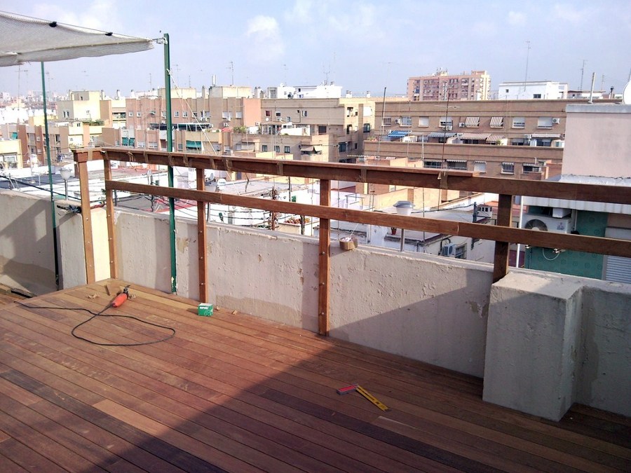 TARIMA EXTERIOR IPE EN ÁTICO