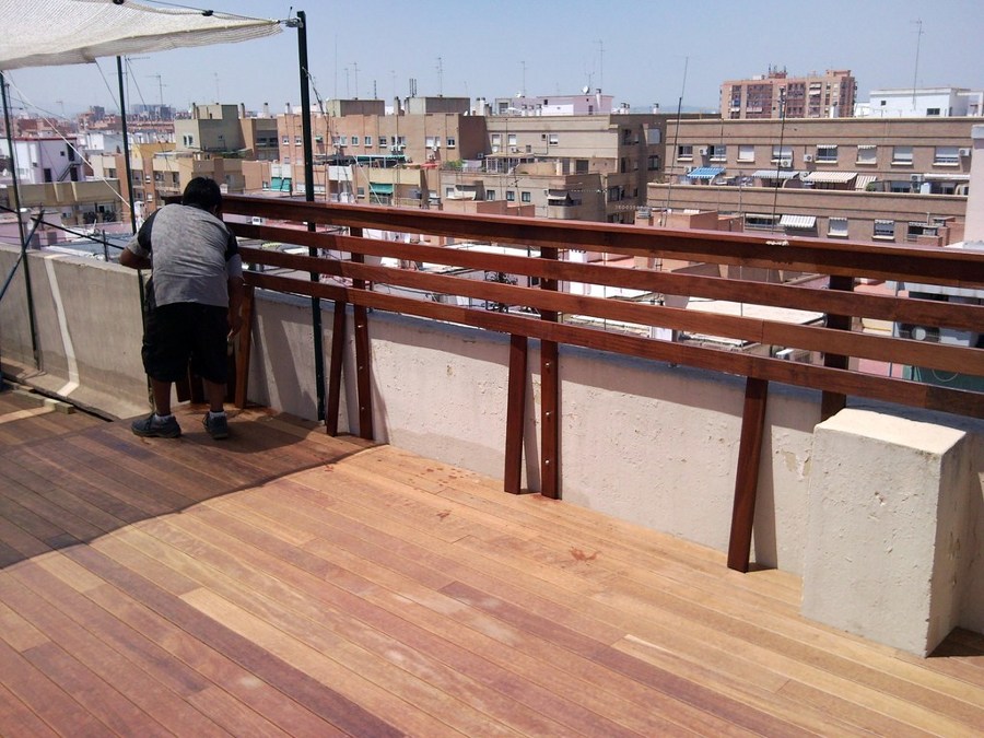 TARIMA EXTERIOR IPE EN ÁTICO