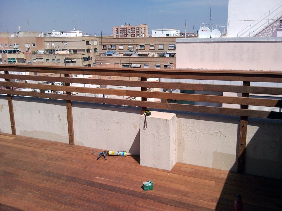 TARIMA EXTERIOR IPE EN ÁTICO