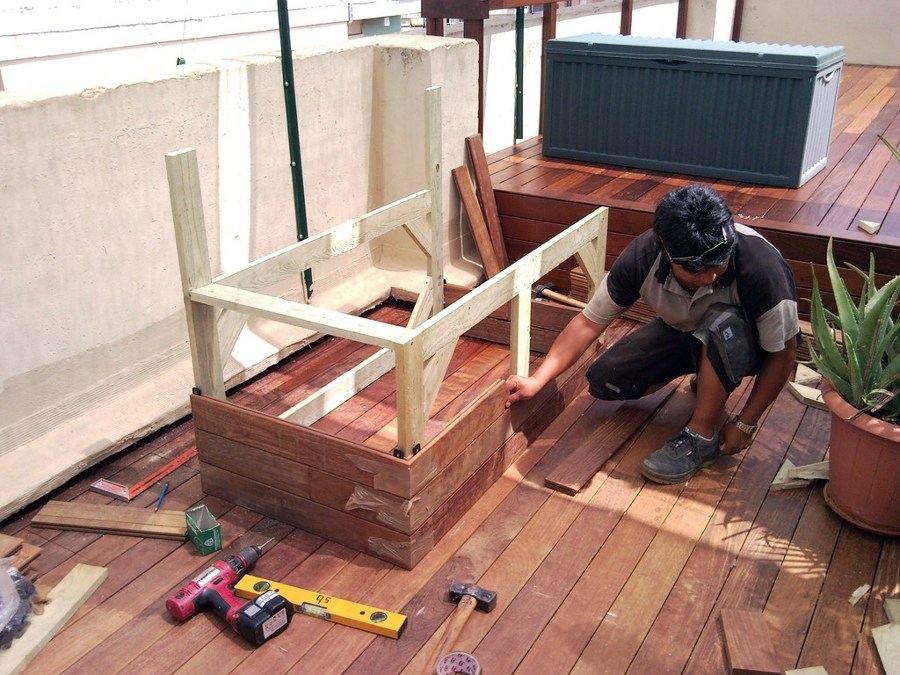 TARIMA EXTERIOR IPE EN ÁTICO