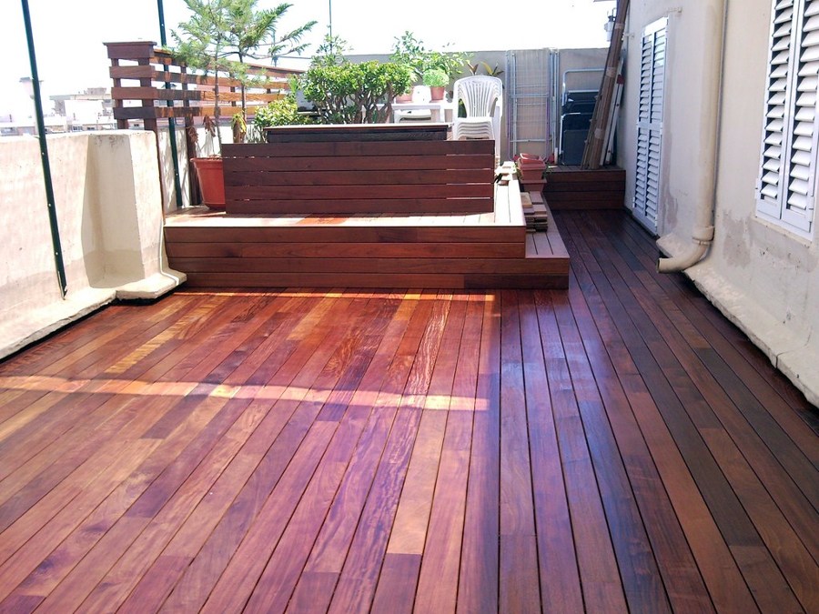 TARIMA EXTERIOR IPE EN ÁTICO