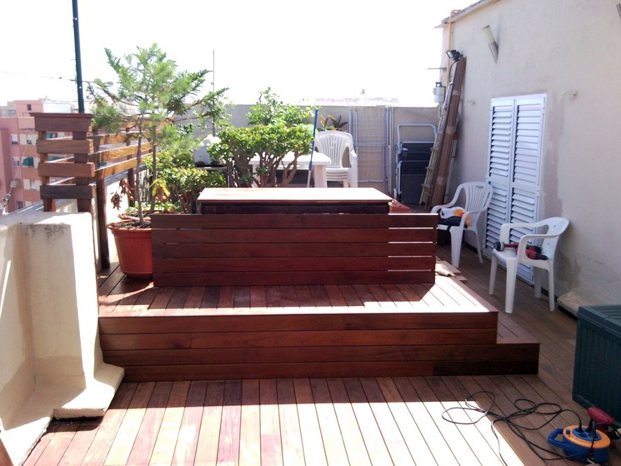 TARIMA EXTERIOR IPE EN ÁTICO