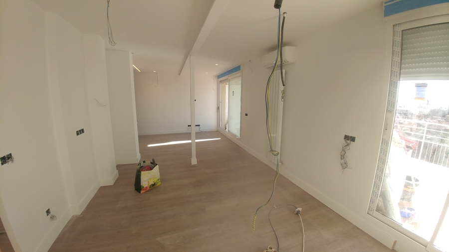 tarima flotante, puertas