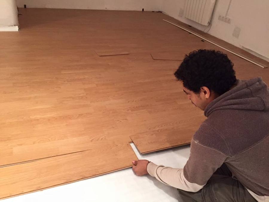 tarima flotante, reforma local