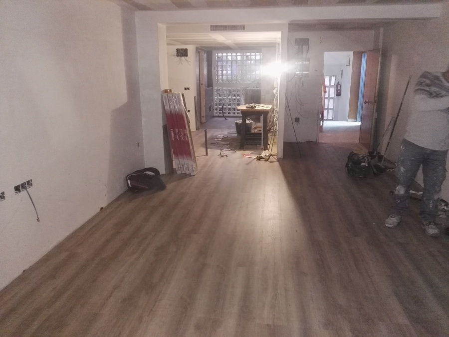 Tarima flotante terminada