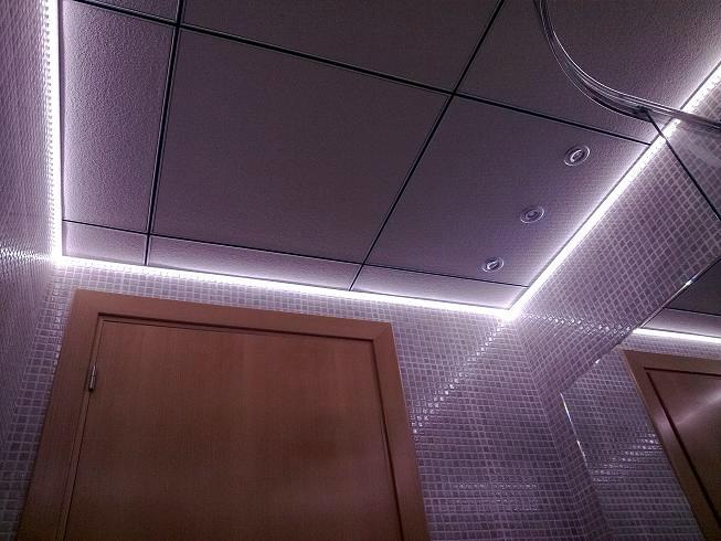 techo con iluminacion led