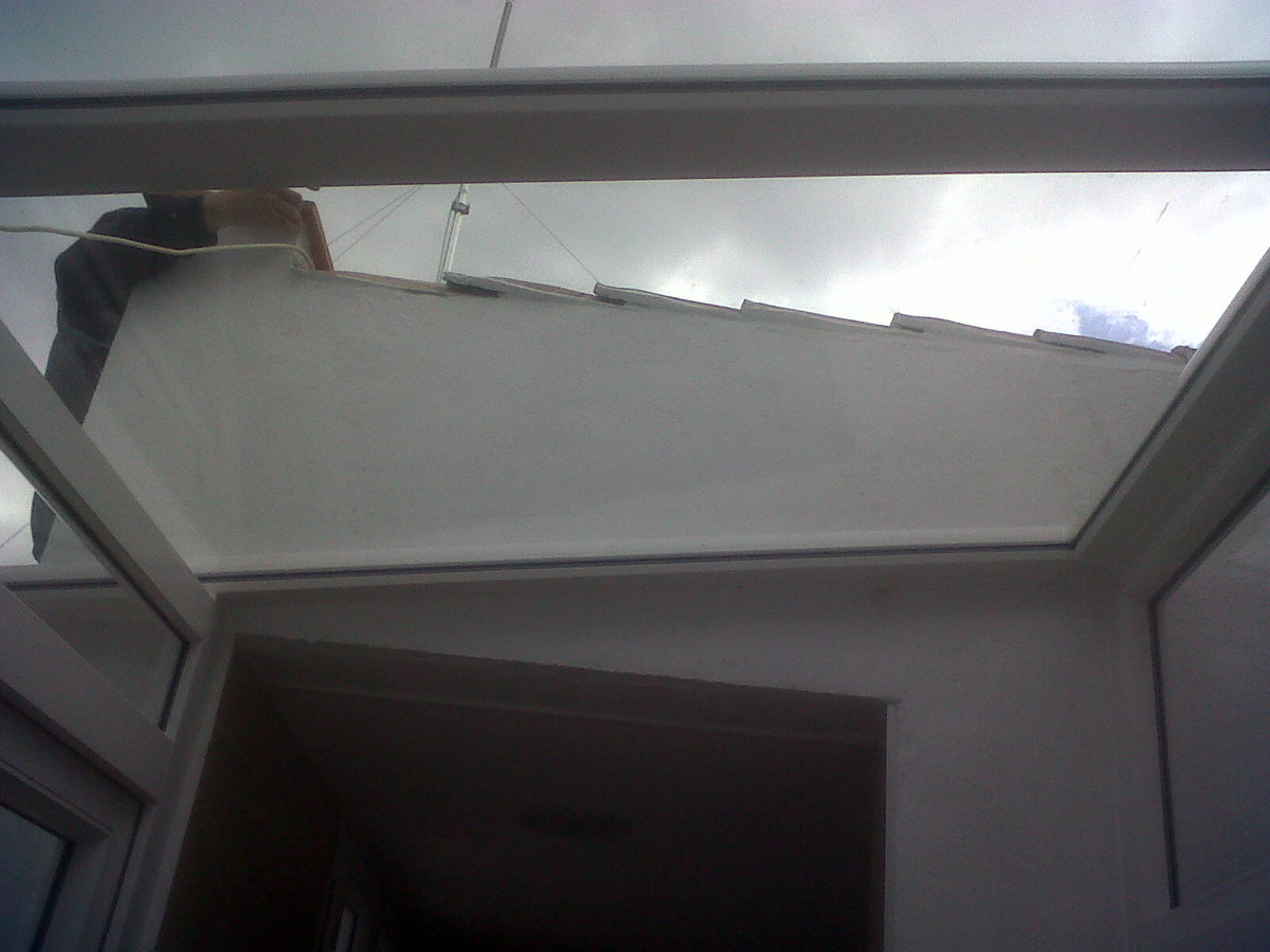 TECHO DE CRISTAL Y PVC