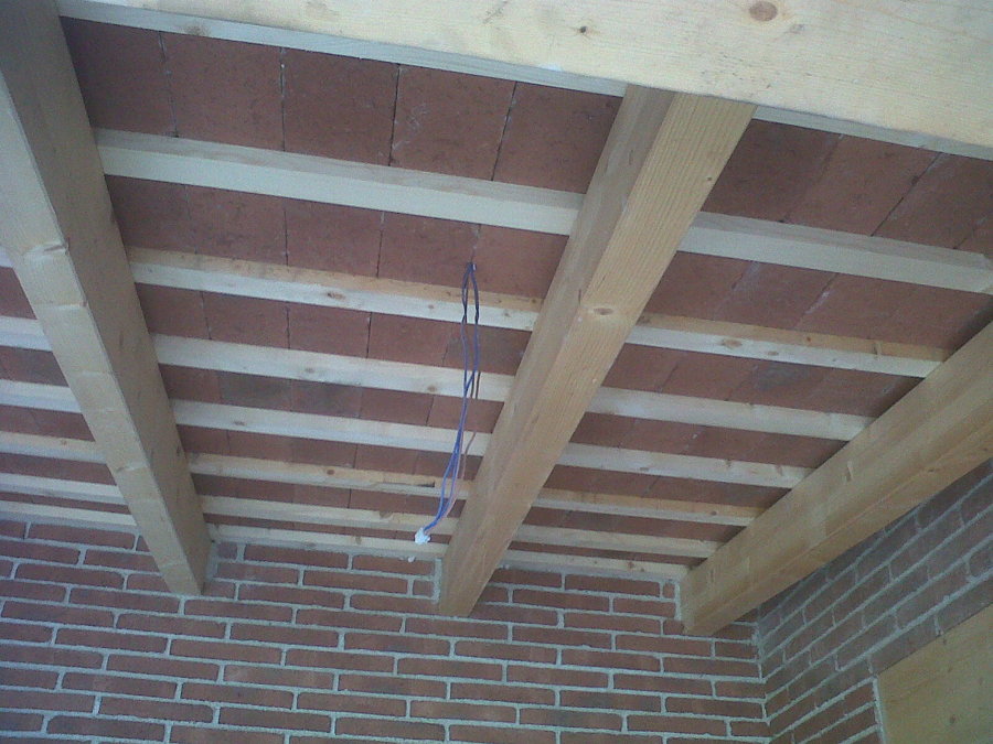 Techo en vigas de madera