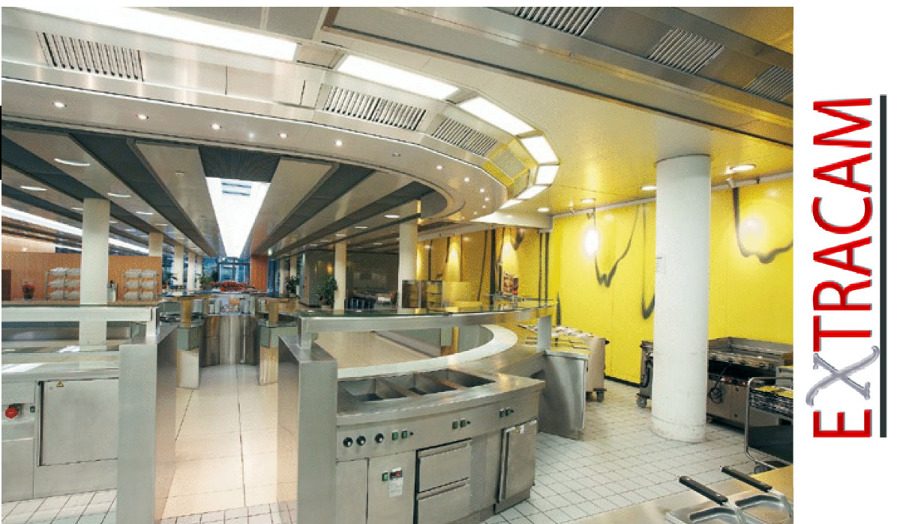 techo filtrante en cocinas industriales extracam