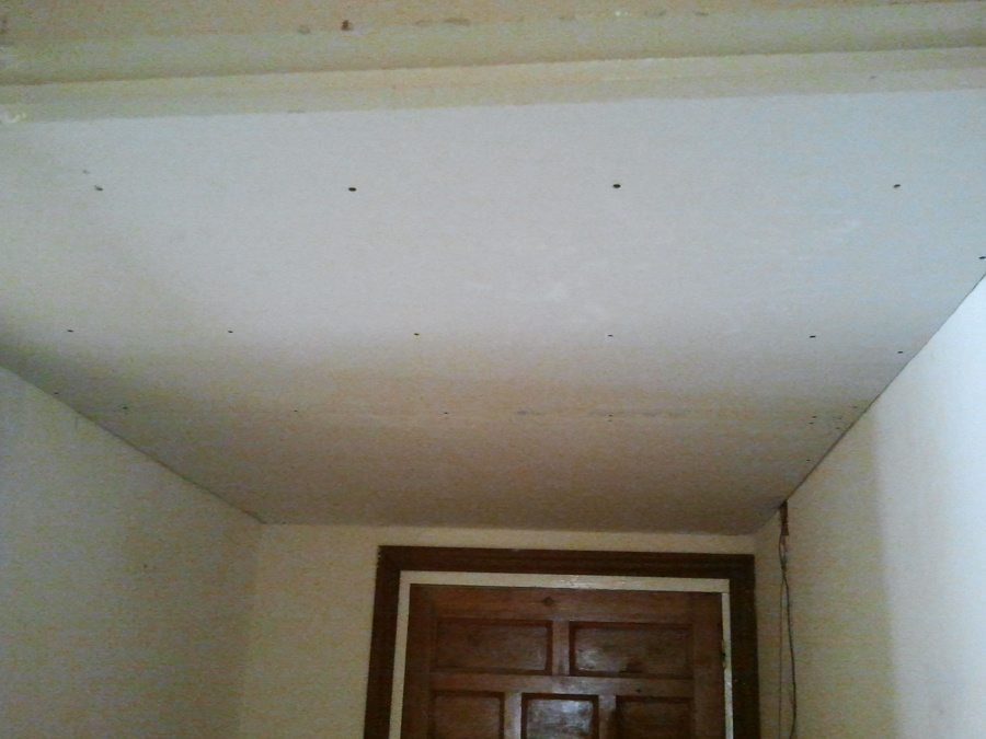 Techo pladur recibidor