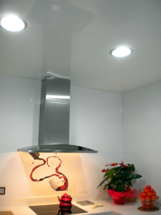 Techo tensado lacado