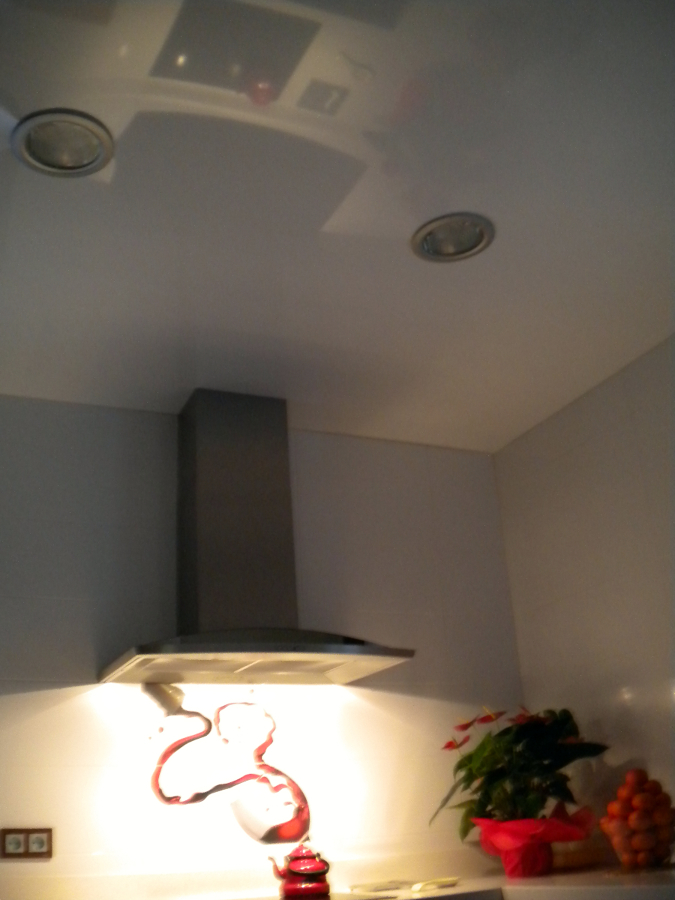 Techo tensado lacado