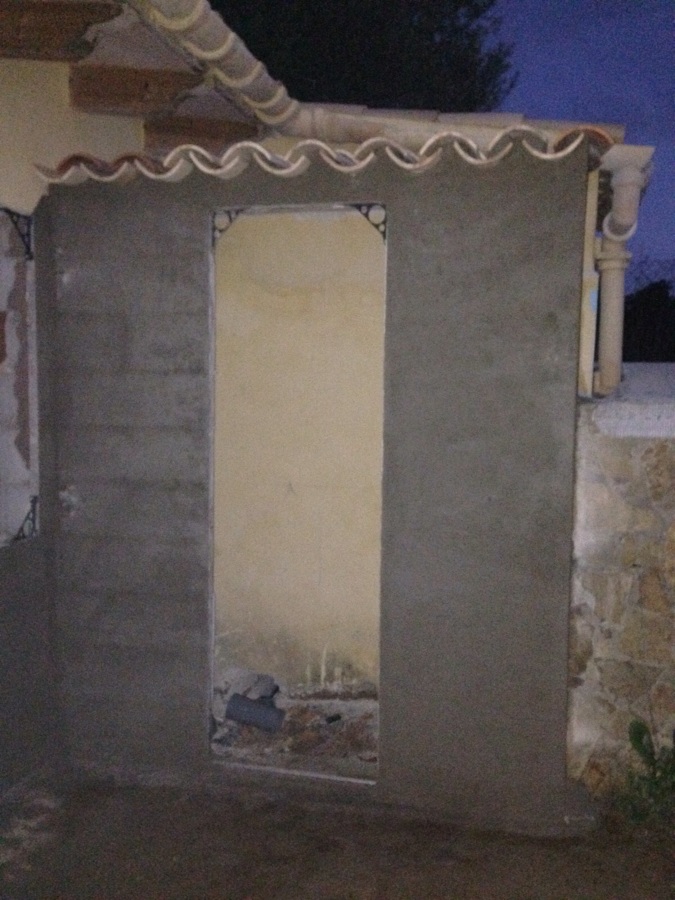 Tejado baño exterior 