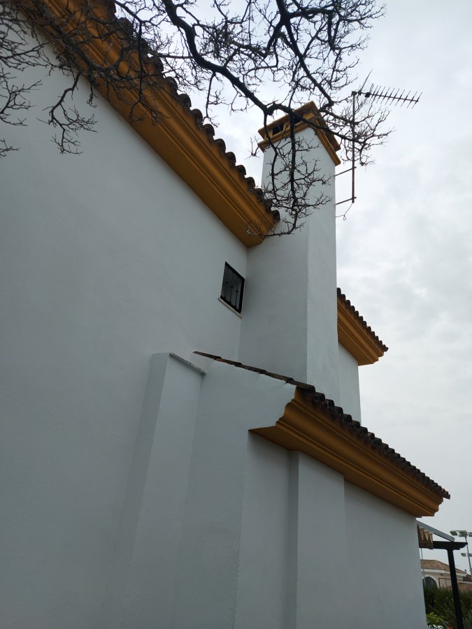 Terminación  de fachada.