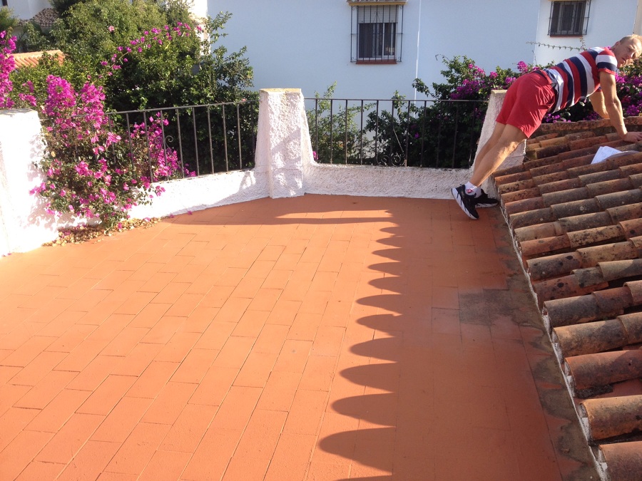 Terraza antes de la reforma.