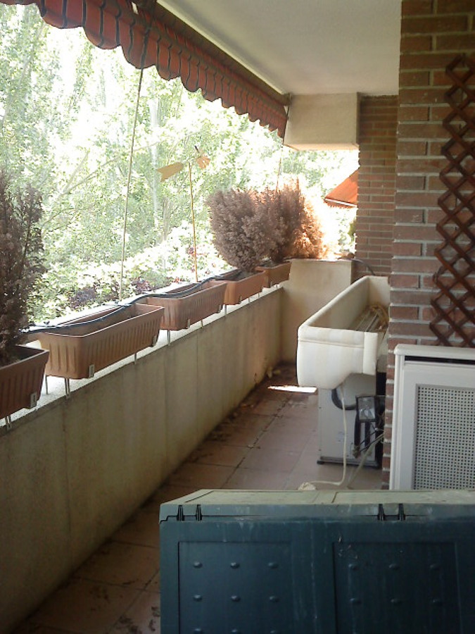 Terraza antes de una intervención