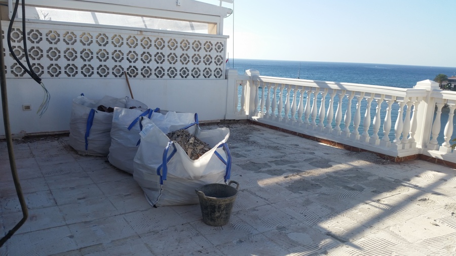 Terraza demolición de piso