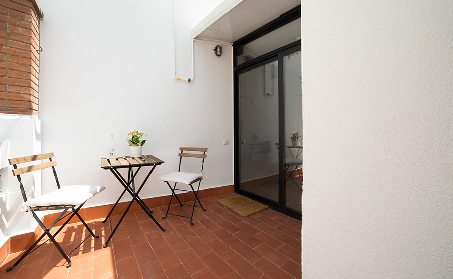 Terraza estilo rústico